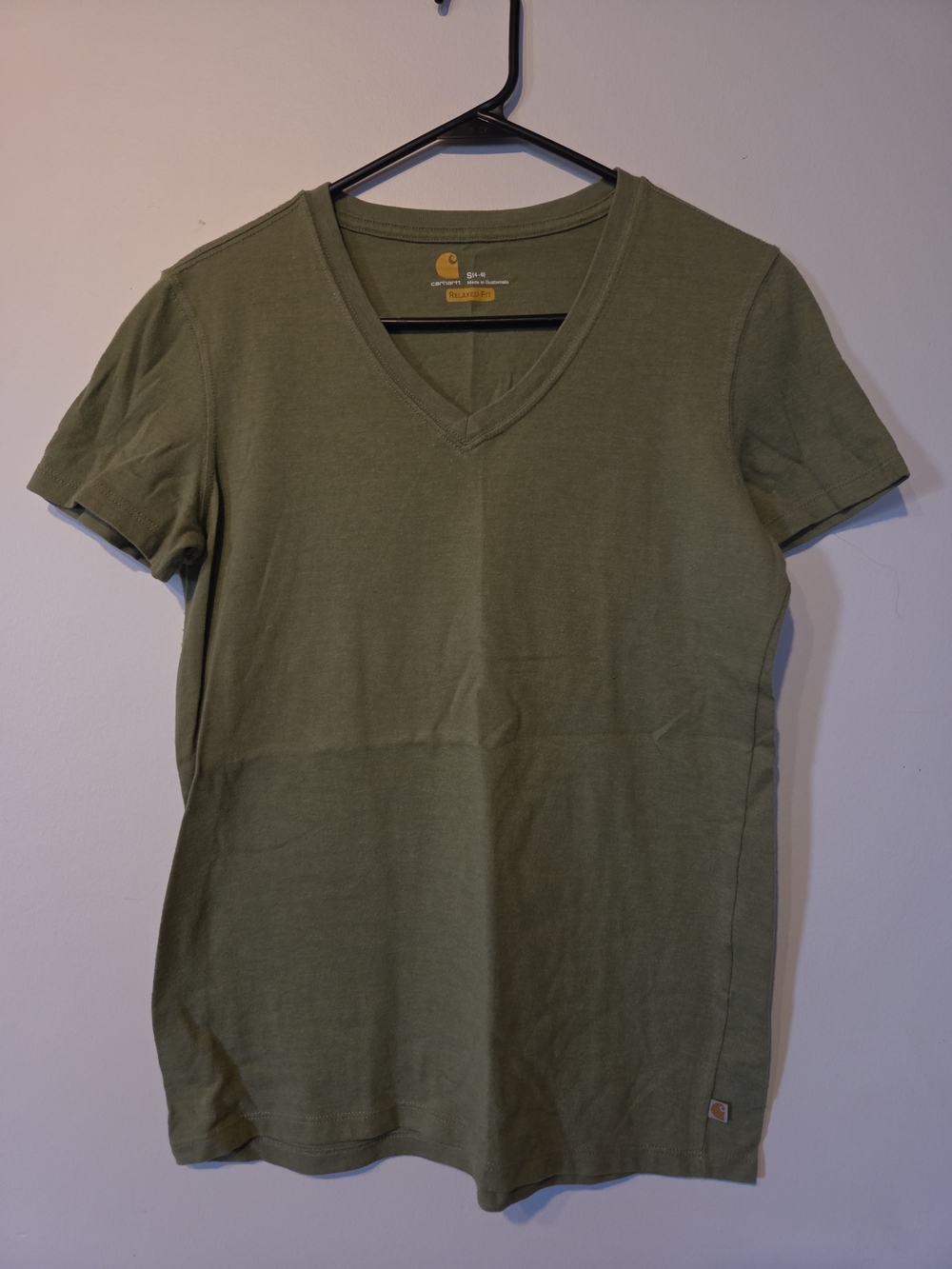 Carhartt Olive Green V-Neck Tee